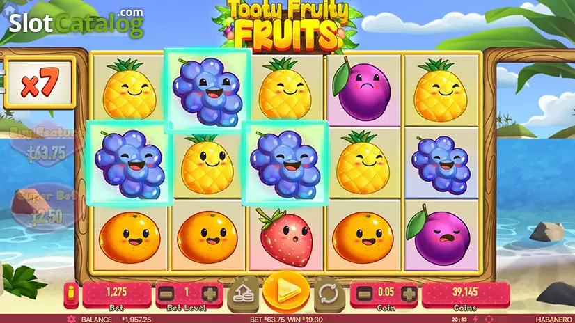 Tooty Fruity Fruits Free Spins