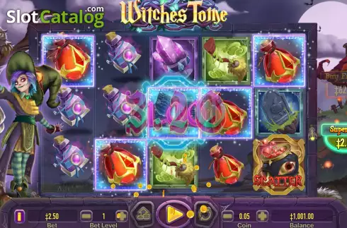 Skärmdump8. Witches Tome slot