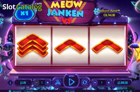 Game screen. Meow Janken slot