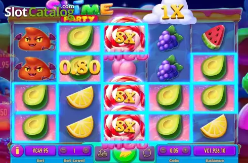 Free Spins Win Screen 3. Slime Party slot