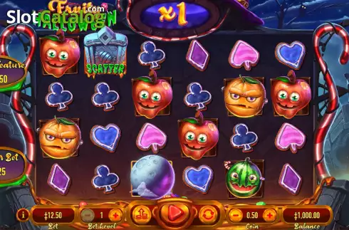 Reels screen. Fruity Halloween slot