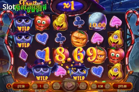 Skärmdump3. Fruity Halloween slot