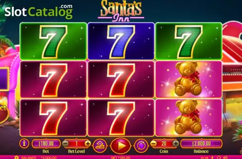 Game screen. Santa's Inn slot