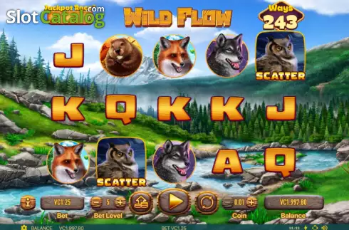 Game screen. Wild Flow slot