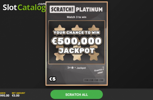 画面2. Scratch Platinum (スクラッチ・プラチナム) カジノスロット