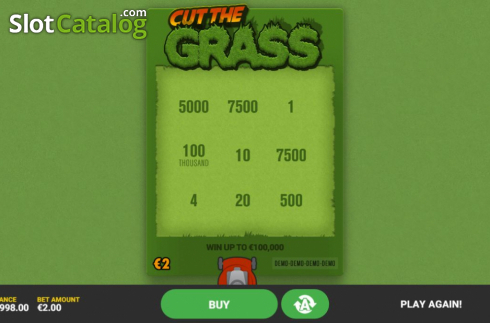 画面4. Cut The Grass (カット・ザ・グラス) カジノスロット