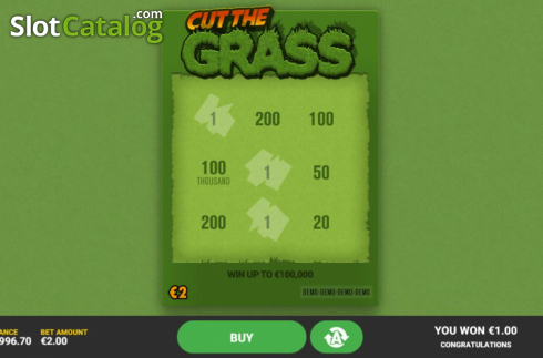 画面5. Cut The Grass (カット・ザ・グラス) カジノスロット