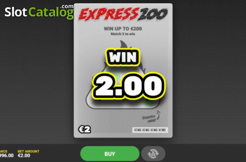画面4. Express 200 (イクスプレス200) カジノスロット