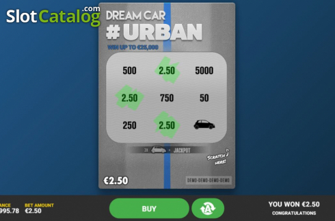 Game Screen 3. Dream Car Urban slot