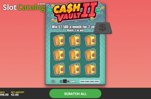 画面2. Cash Vault II (キャッシュ・ボルト II) カジノスロット