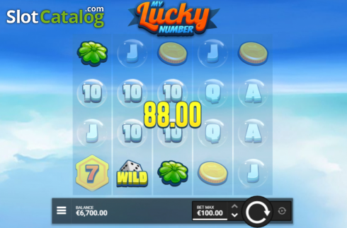 Win Screen. My Lucky Number slot