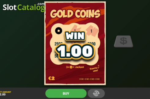 Win screen 2. Gold Coins slot
