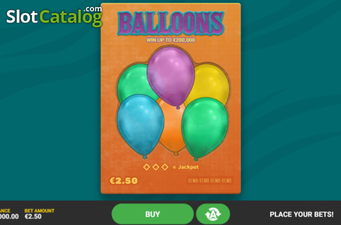 画面2. Balloons カジノスロット