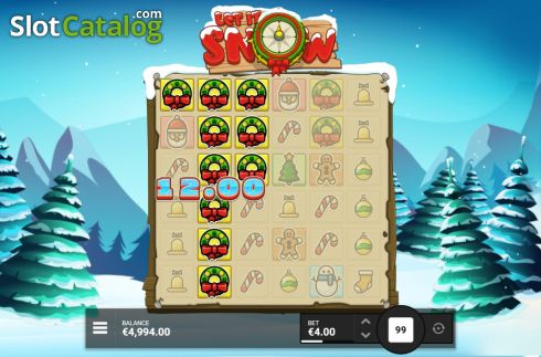 Win Screen. Let It Snow (Hacksaw Gaming) slot