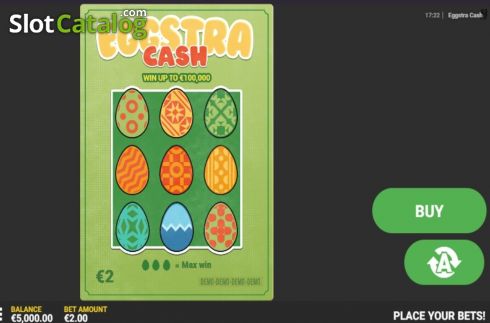 Ekran2. Eggstra Cash yuvası