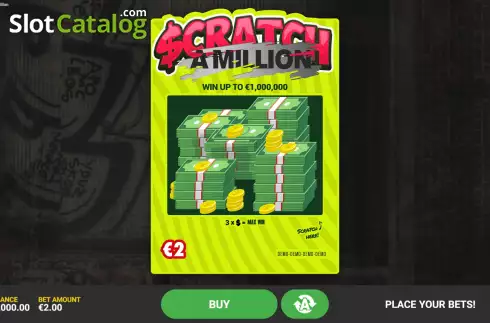 画面2. Scratch A Million カジノスロット