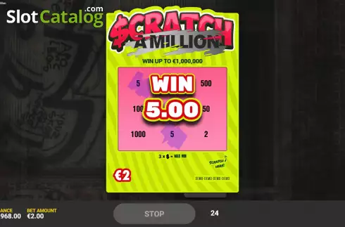 画面6. Scratch A Million カジノスロット