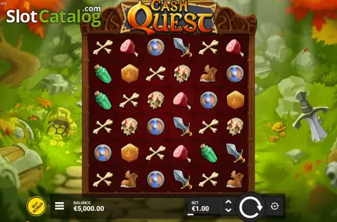 Reels Screen. Cash Quest slot