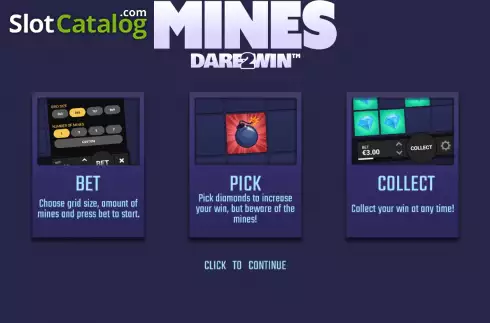 画面2. Mines (Hacksaw Gaming) カジノスロット