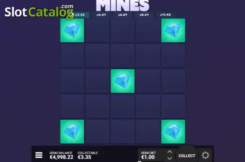 画面5. Mines (Hacksaw Gaming) カジノスロット