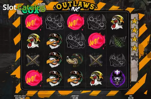 Bildschirm7. Outlaws Inc slot