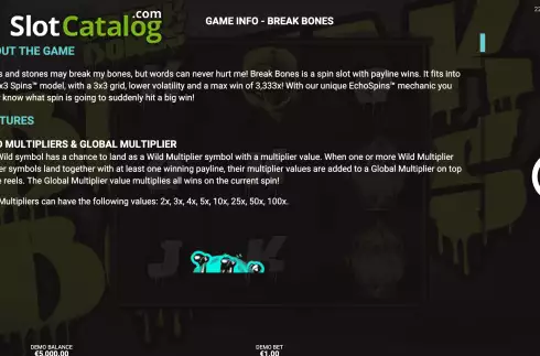 Game Rules 1. Break Bones slot