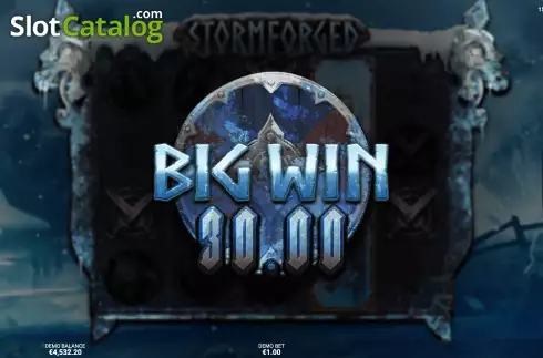 Big Win. Stormforged slot