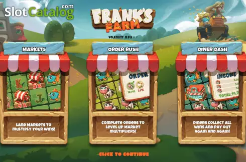 Start Screen. Frank’s Farm slot