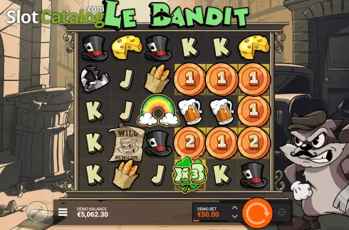 Win Screen 2. Le Bandit slot