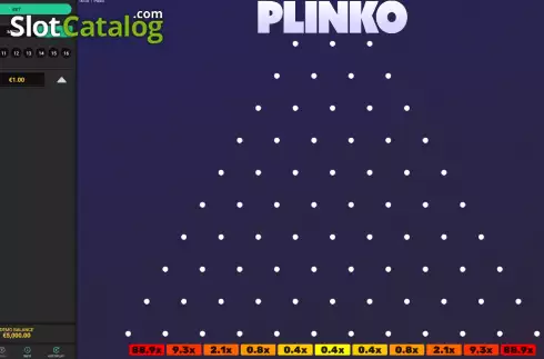 画面4. Plinko (Hacksaw Gaming) カジノスロット