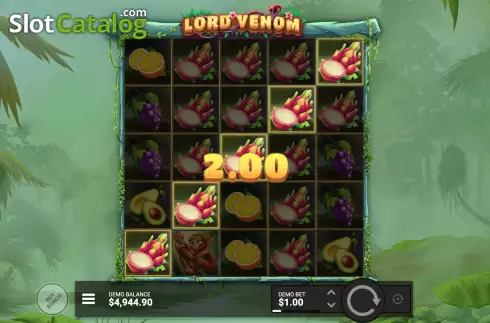 Win Screen. Lord Venom slot