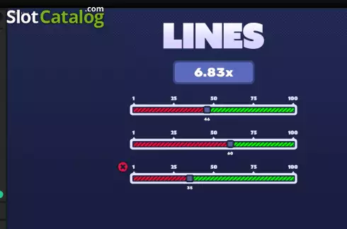 Game screen 2. Lines slot