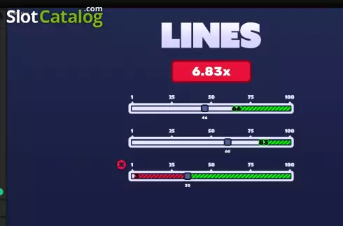 Game screen 3. Lines slot