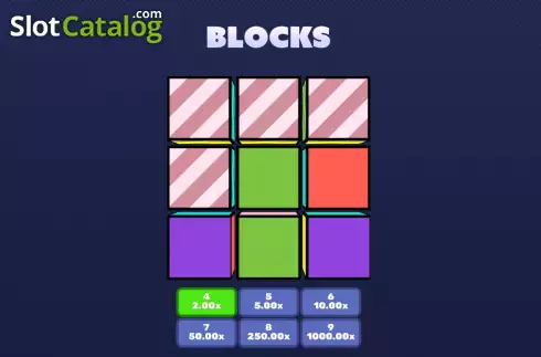 Win screen. Blocks slot