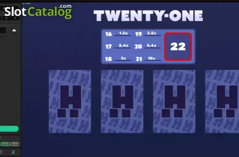 Bildschirm2. Twenty-One slot
