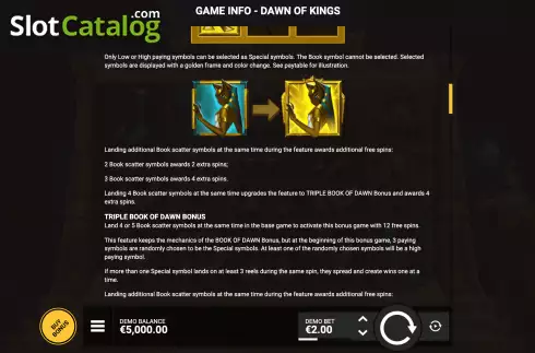 Game Rules 3. Dawn of Kings slot