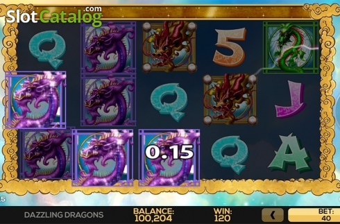 Pantalla5. Dazzling Dragons Tragamonedas 