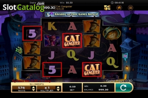 Win screen 1. Cat Gangster slot