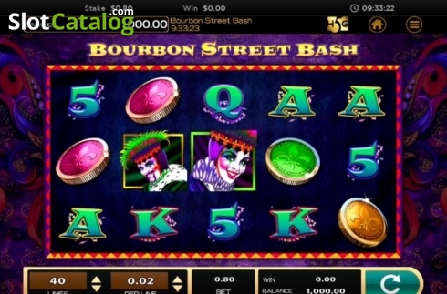 Game screen. Bourbon Street Bash slot