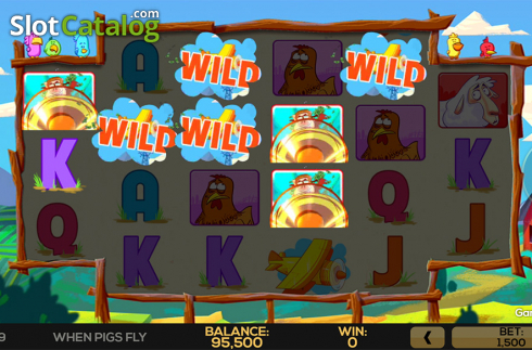 Game workflow 2. When Pigs Fly (High 5 Games) slot