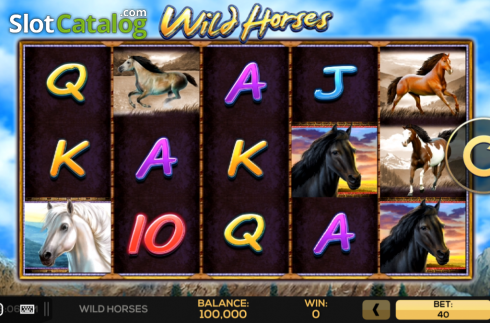 画面2. Wild Horses (High5Games) カジノスロット