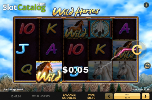 画面6. Wild Horses (High5Games) カジノスロット