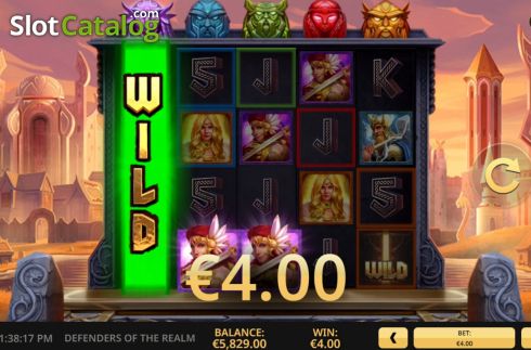 Win Screen 2. Defenders of the Realm slot