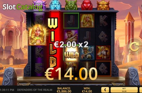 Win Screen 3. Defenders of the Realm slot