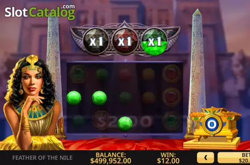 Win screen. Feather of the Nile slot
