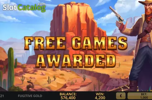 Free Spins Win Screen 2. Fugitive Gold slot