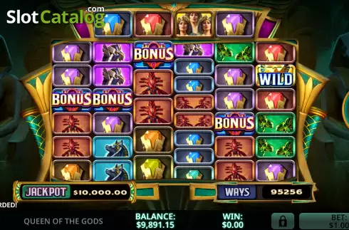 Free Spins Win Screen. Queen Of The Gods slot