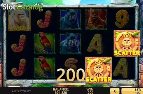 Bildschirm4. Ape’s Dynasty slot