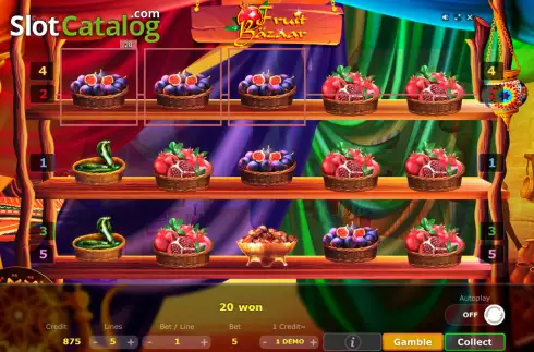 Captura de tela4. Fruit Bazaar slot