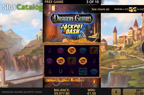 Free Spins Gameplay Screen 2. Dragon Guard Jackpot Dash slot